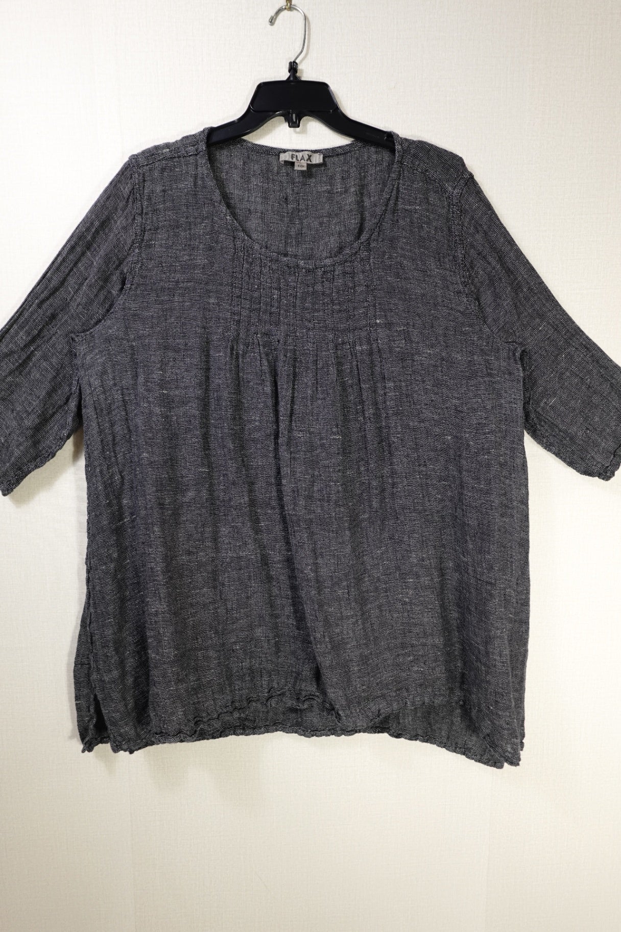 FLAX, 3/4 Sleeve Tunic Top, 16/18
