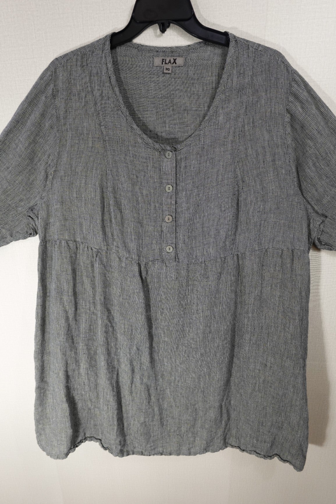 FLAX, 3/4 Sleeve Tunic Top, 24/26