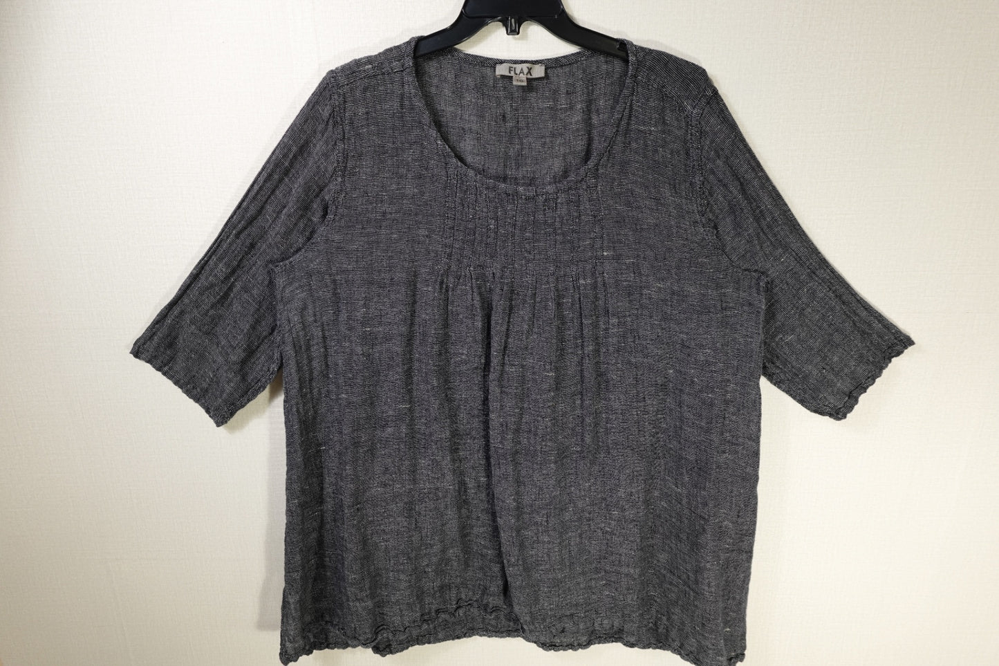 FLAX, 3/4 Sleeve Tunic Top, 16/18