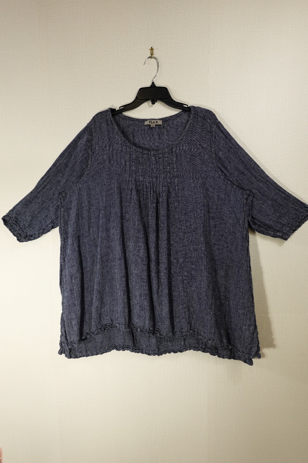 FLAX, 3/4 Sleeve Tunic Top, 16/18