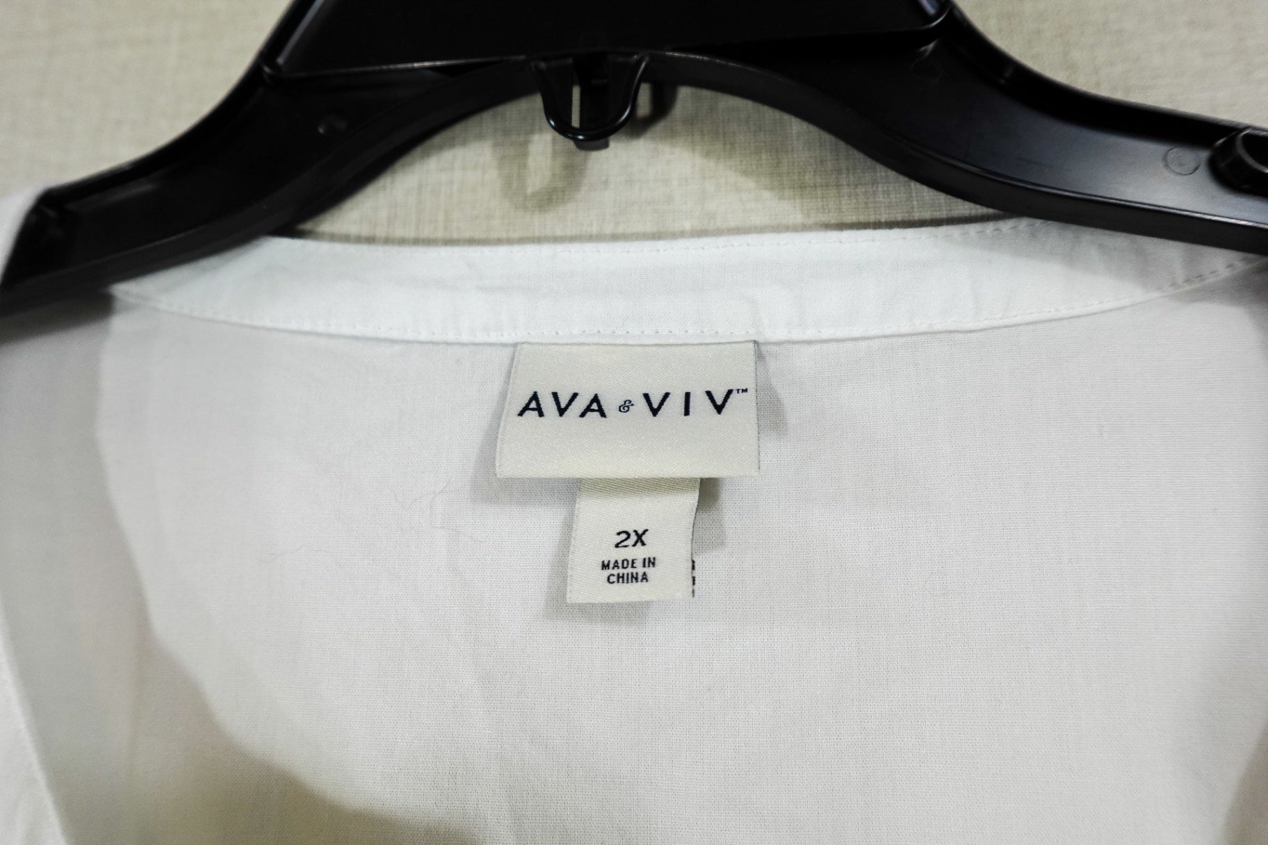 AVA & VIV, SHORT SLEEVED TOP, 2X