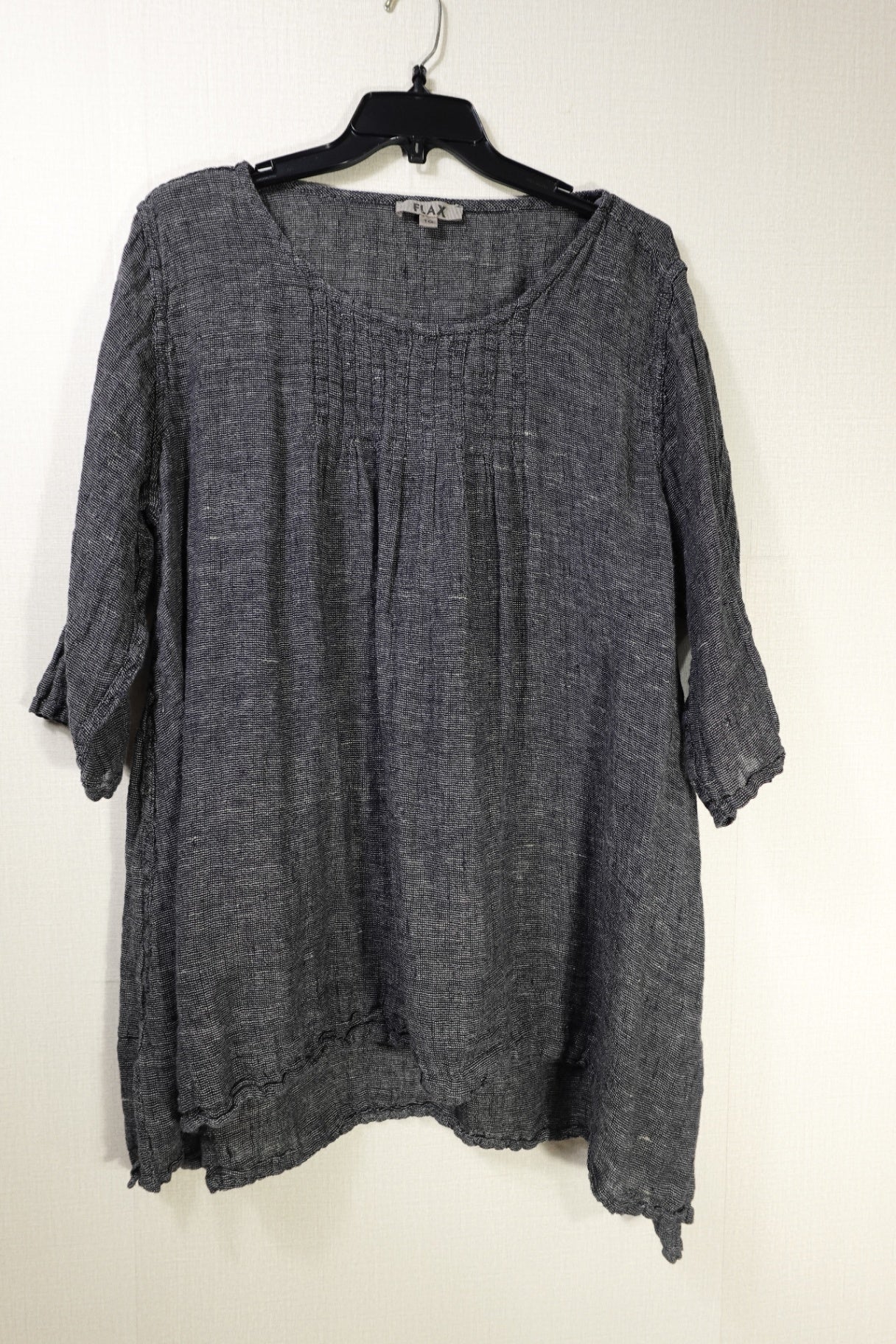 FLAX, 3/4 Sleeve Tunic Top, 16/18