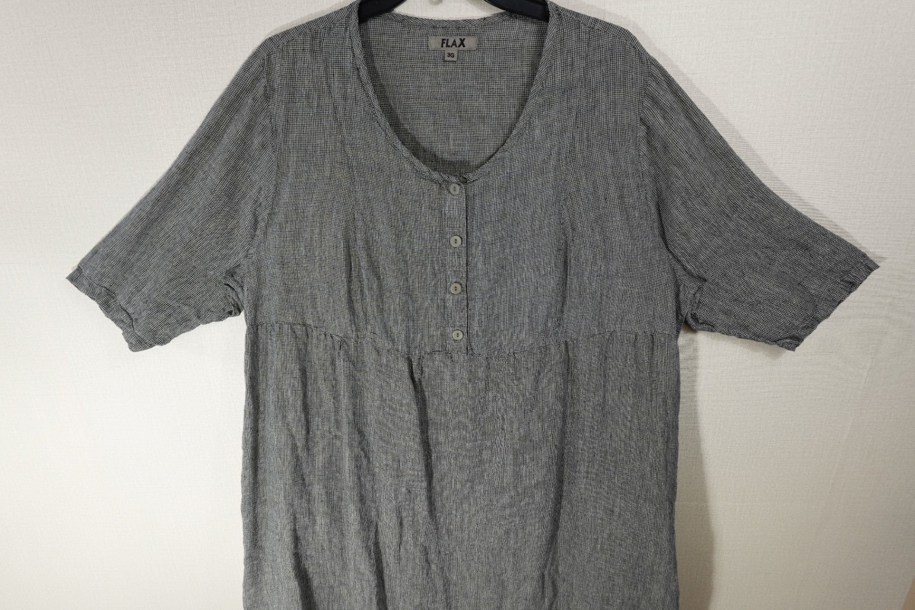 FLAX, 3/4 Sleeve Tunic Top, 24/26