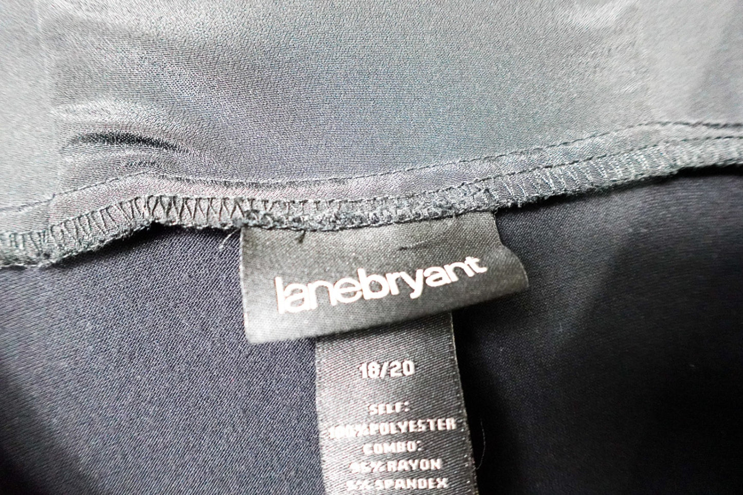 Lane Bryant, Short Sleeved Top, 18/20 Black