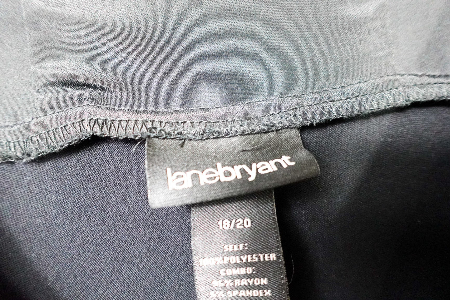 Lane Bryant, Short Sleeved Top, 18/20 Black