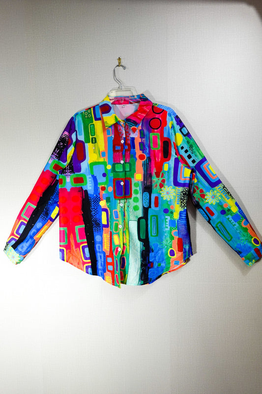 (No Label), Long Sleeves Top, XL Multicolor