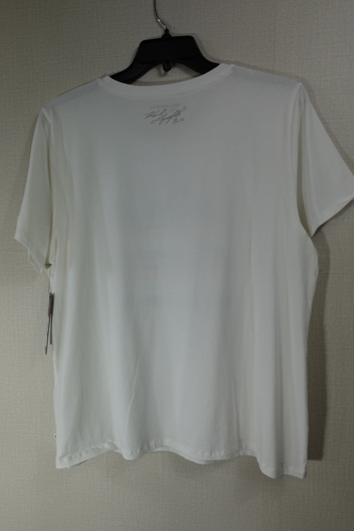 Karl Lagerfeld, New T-Shirt Shorts Sleeve, XL White