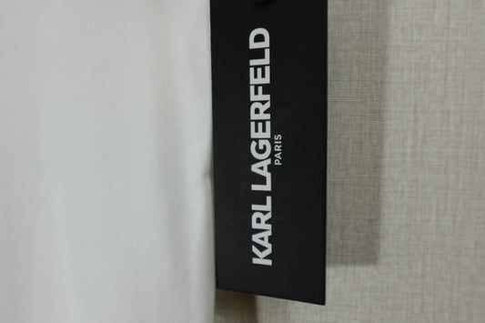 Karl Lagerfeld, New T-Shirt Shorts Sleeve, XL White