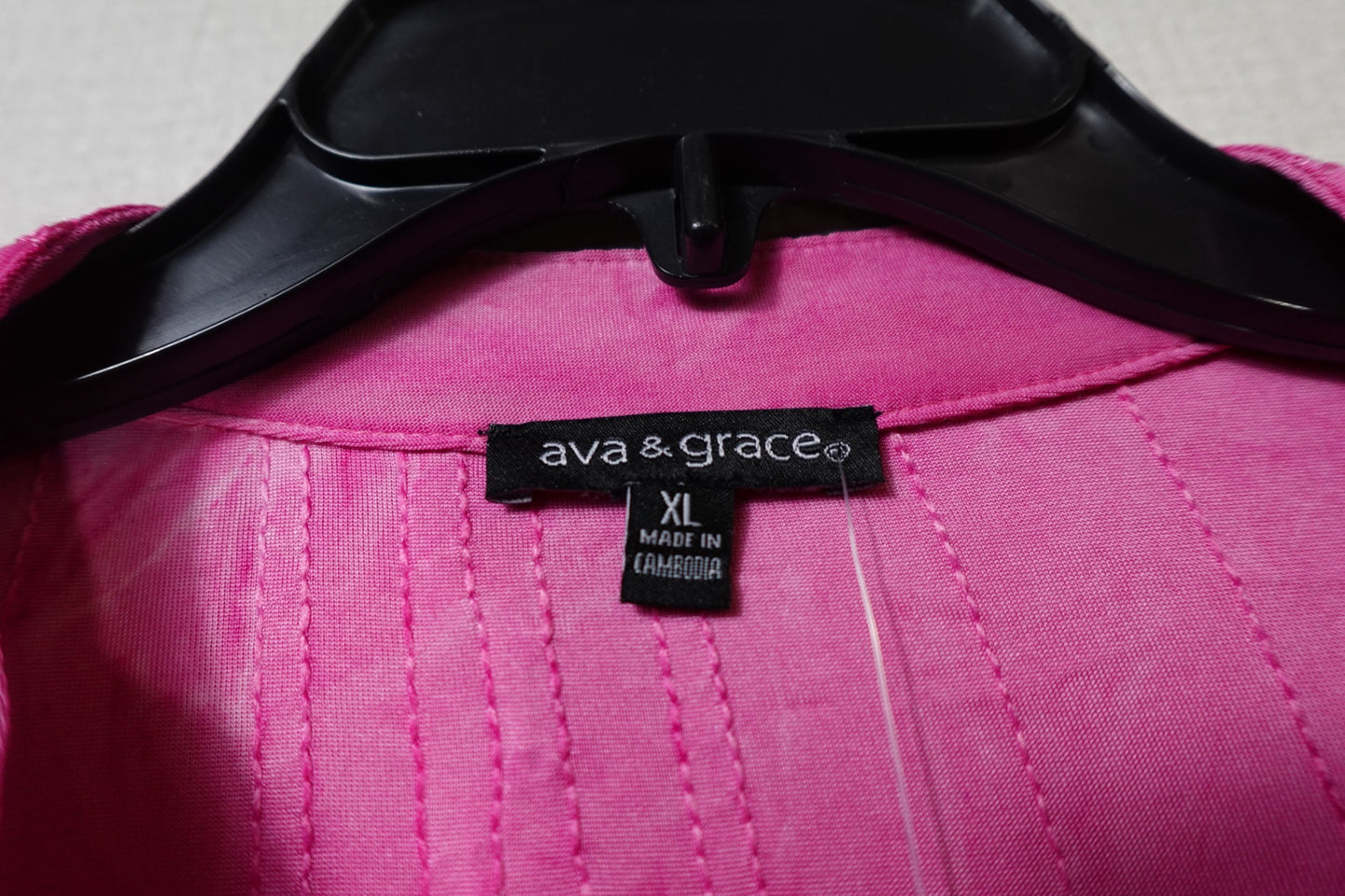 ava & grace, New Short Sleeved Top, XL Hot Pink