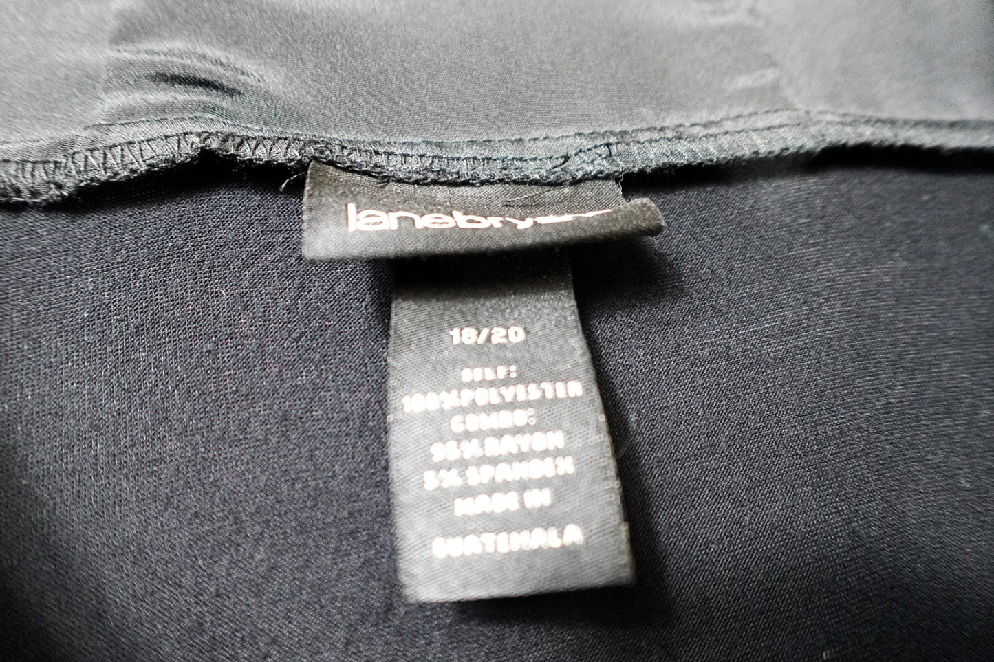Lane Bryant, Short Sleeved Top, 18/20 Black