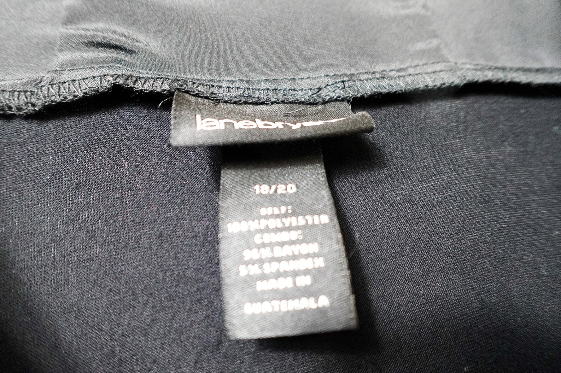 Lane Bryant, Short Sleeved Top, 18/20 Black