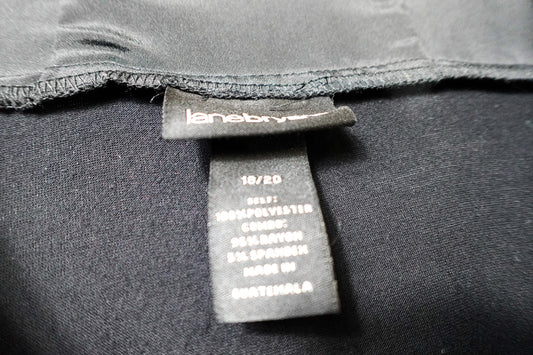 Lane Bryant, Short Sleeved Top, 18/20 Black