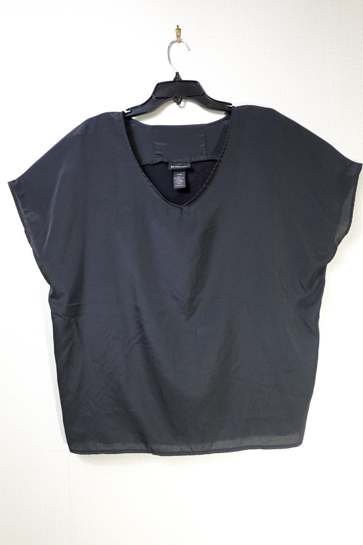 Lane Bryant, Short Sleeved Top, 18/20 Black