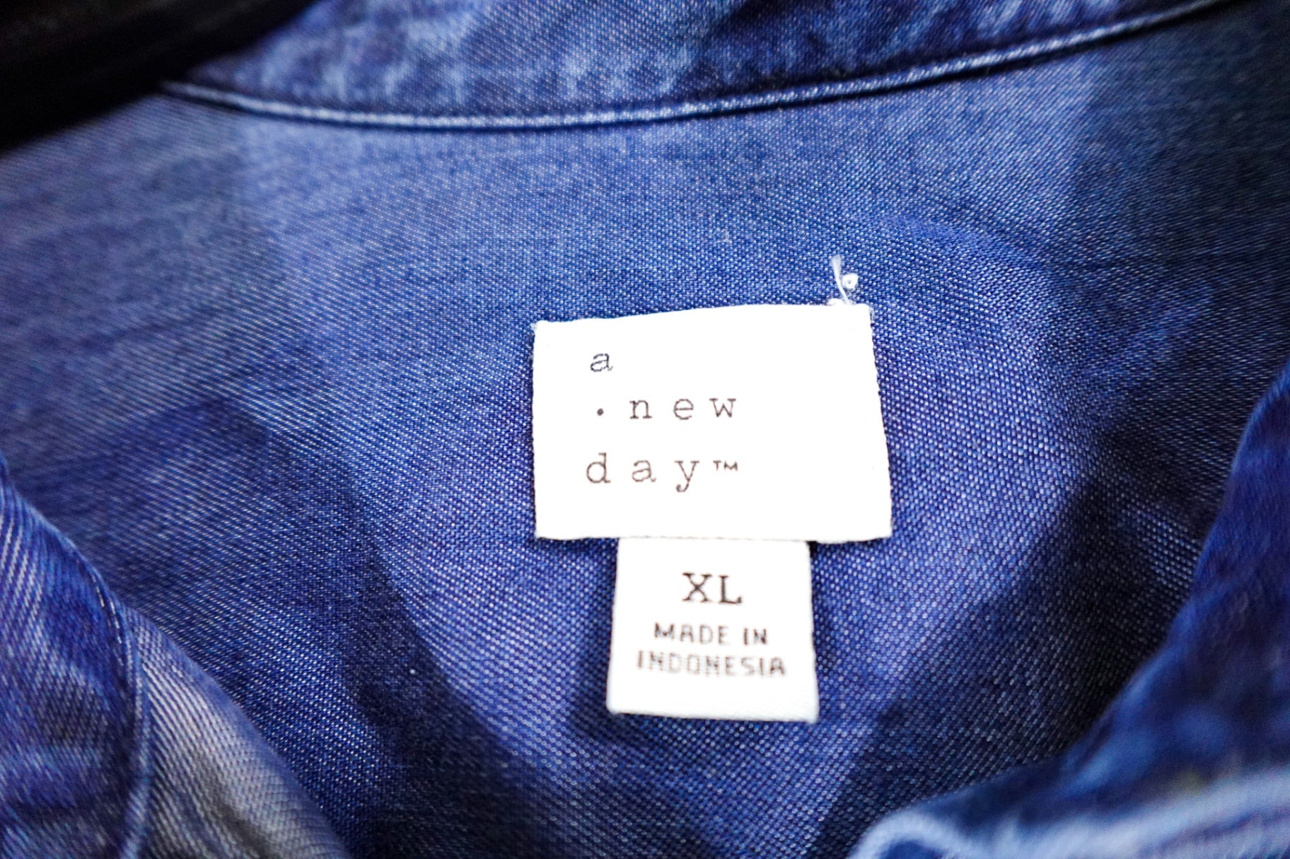 A New Day, Long Sleeves Top, XL Blue