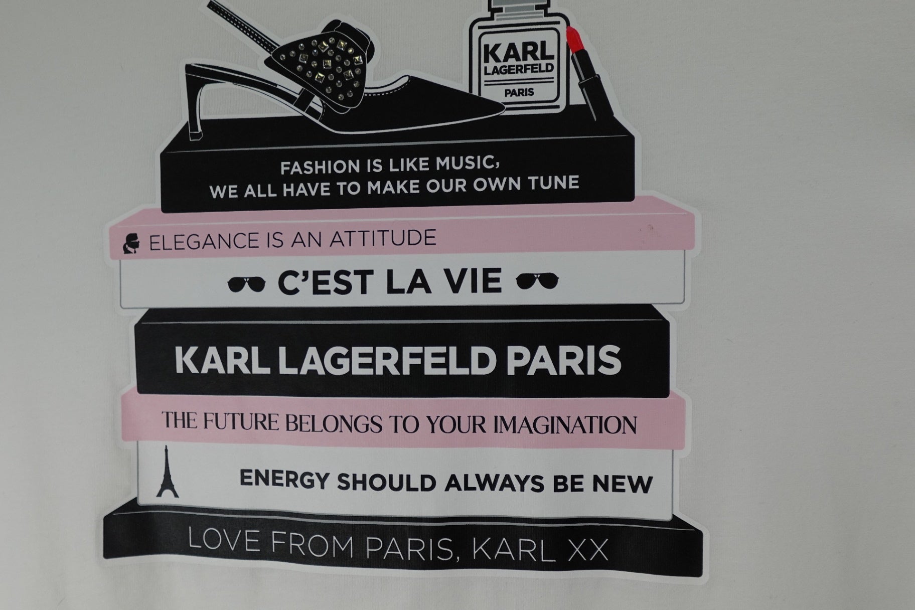 Karl Lagerfeld, New T-Shirt Shorts Sleeve, XL White