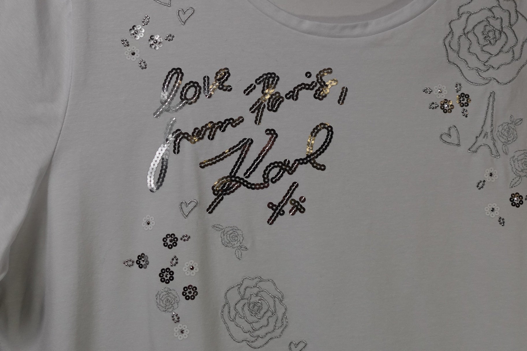 Karl Lagerfeld, New T-Shirt Shorts Sleeve, XL White