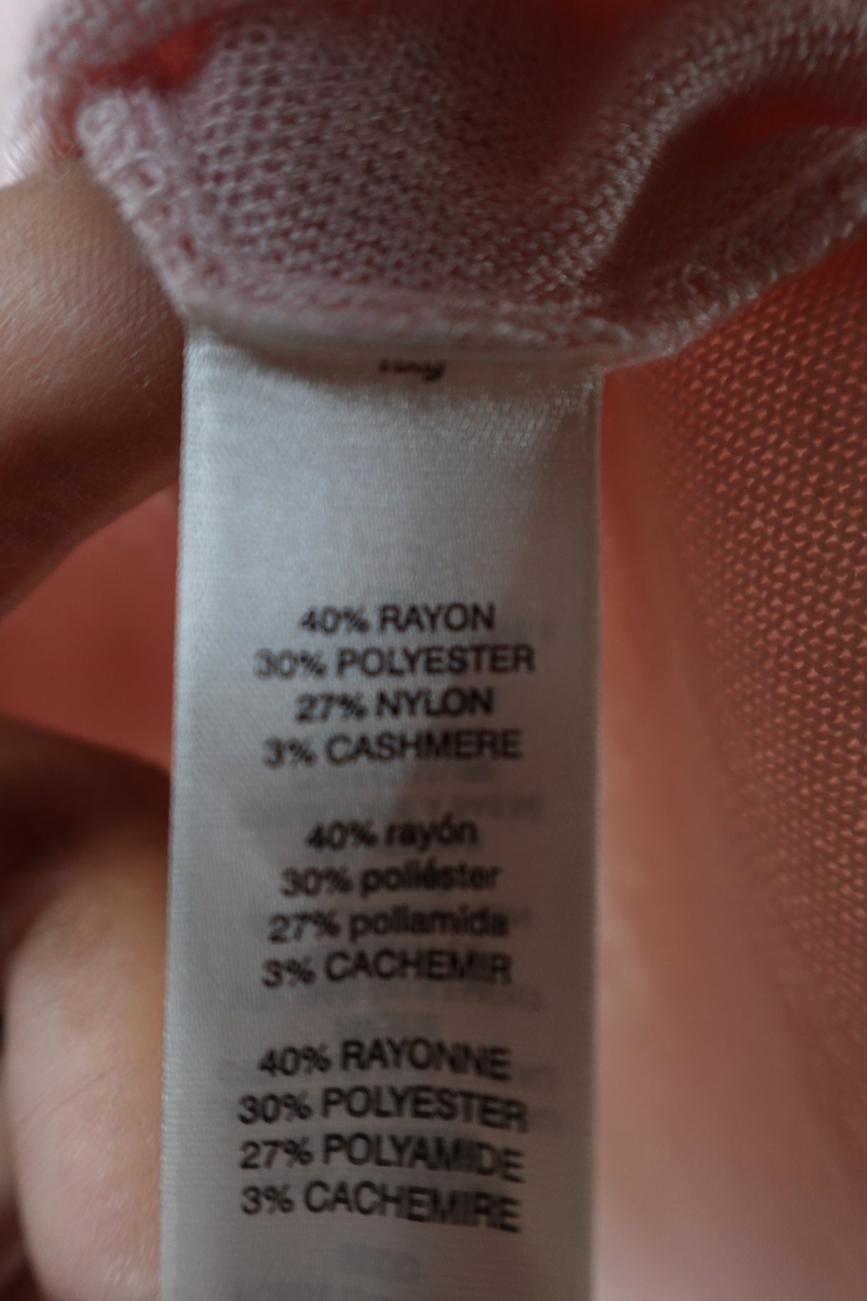 Chico's, Short sleeve knit top, XL (Chicos 3) Light Pink