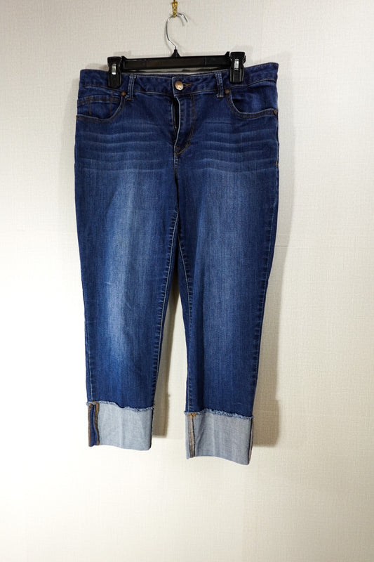 1822 Denim, Cuffed Jeans, 14 Blue