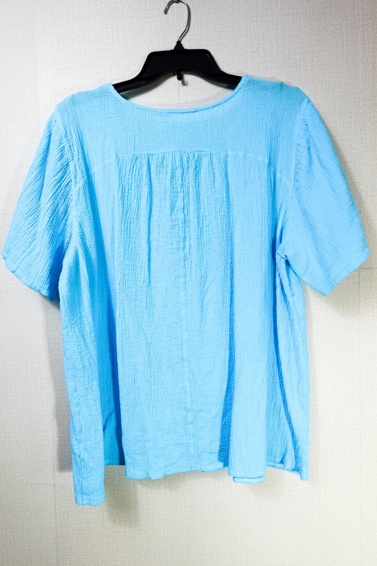 Handmade, Handmade Short Sleeve Top, XL Blue