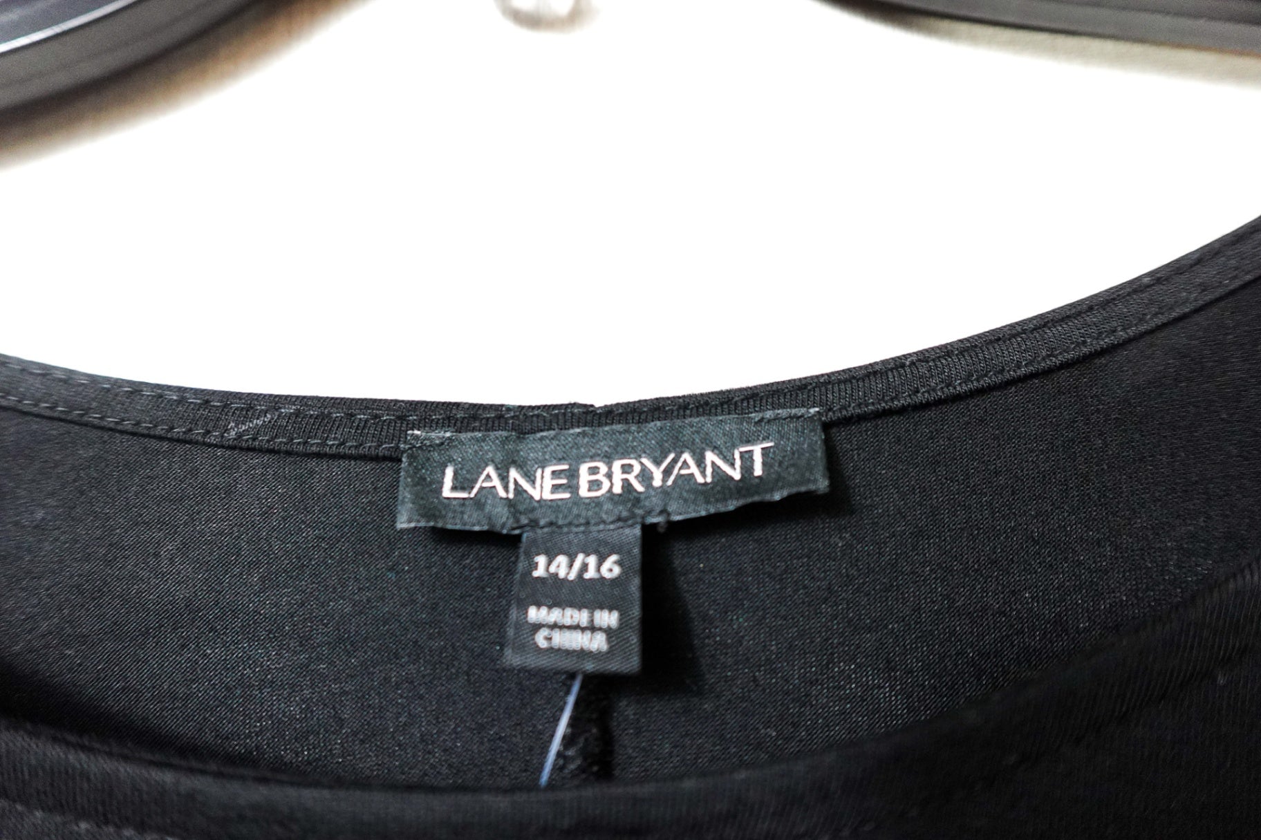 Lane Bryant, NEW 3/4 Sleeve Batwing Top, 14/16, Black