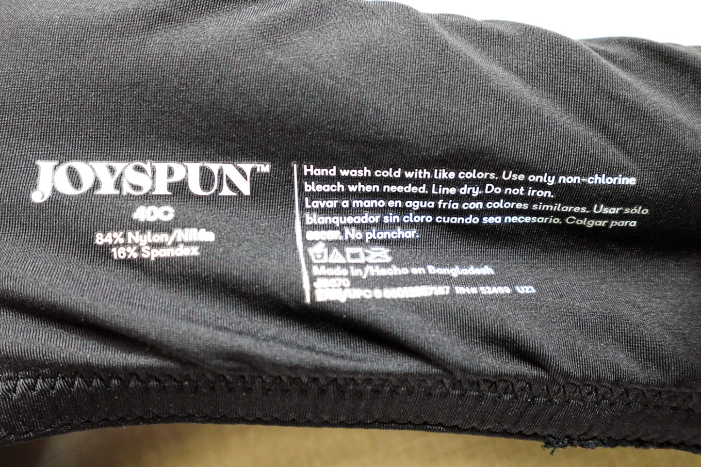 Joyspun, Bra, 40C, Black