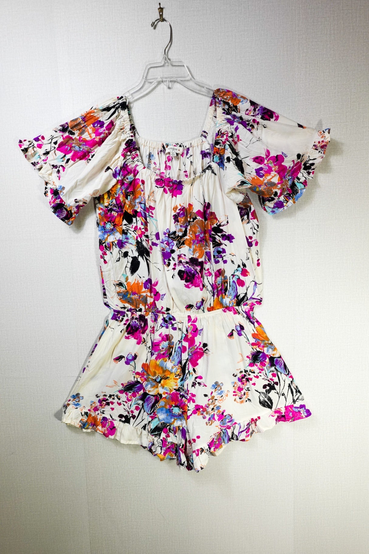 Umgee, Romper, IXL, White pink