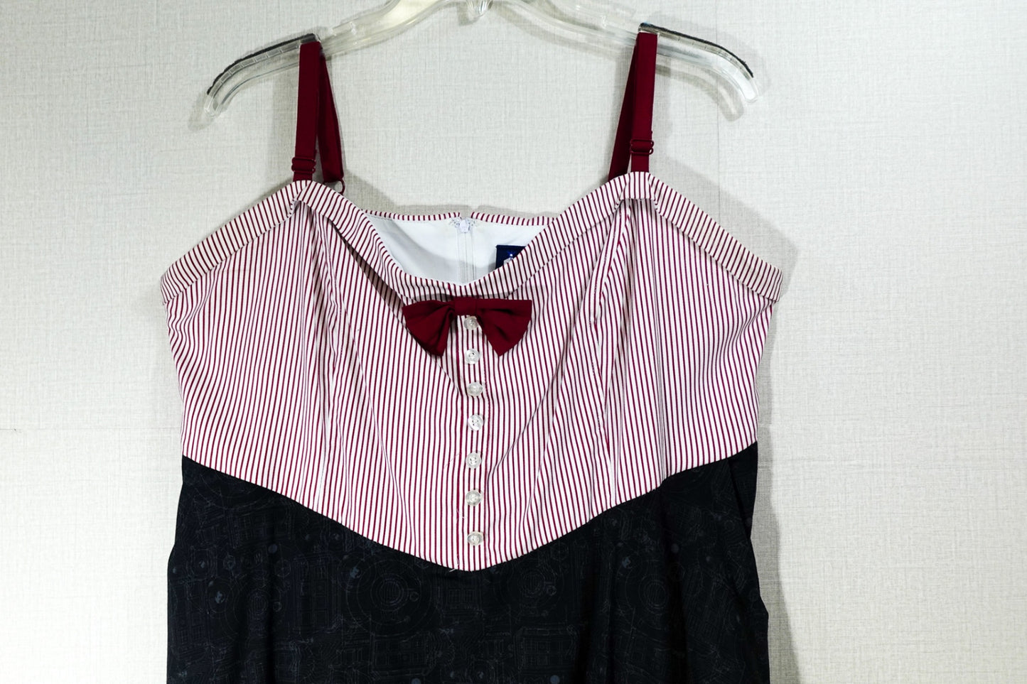 BBC For Torrid (Doctor Who), Dress W/ Pockets, 16, Dark Grey, Red, White