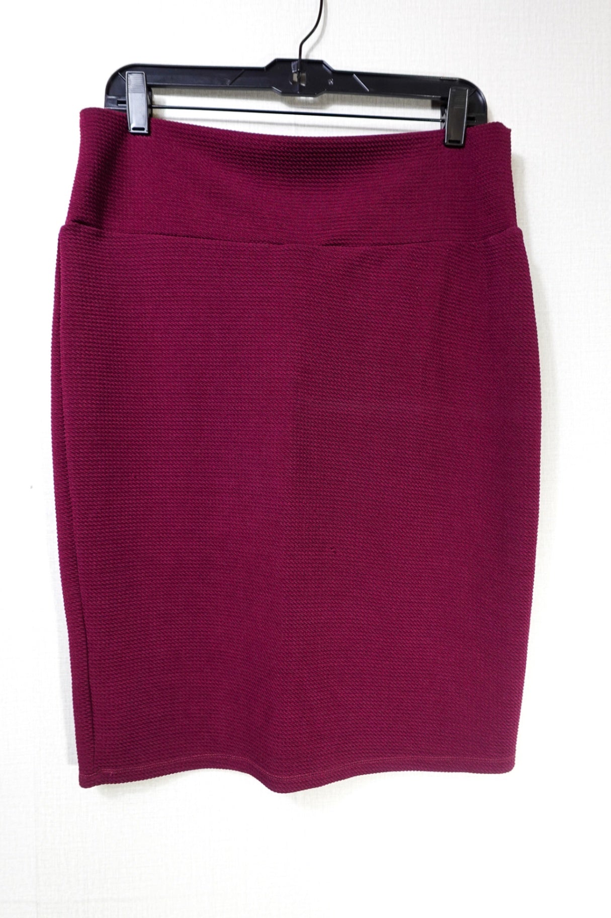 LuLaRoe, Pencil Skirt, Large Burgundy