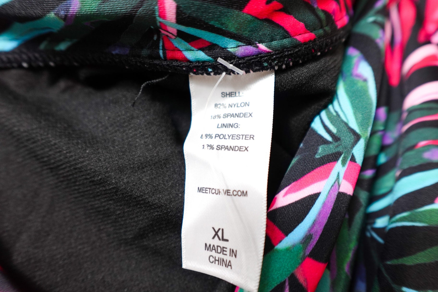Meet.Curve, New swim bottoms, XL, Black floral