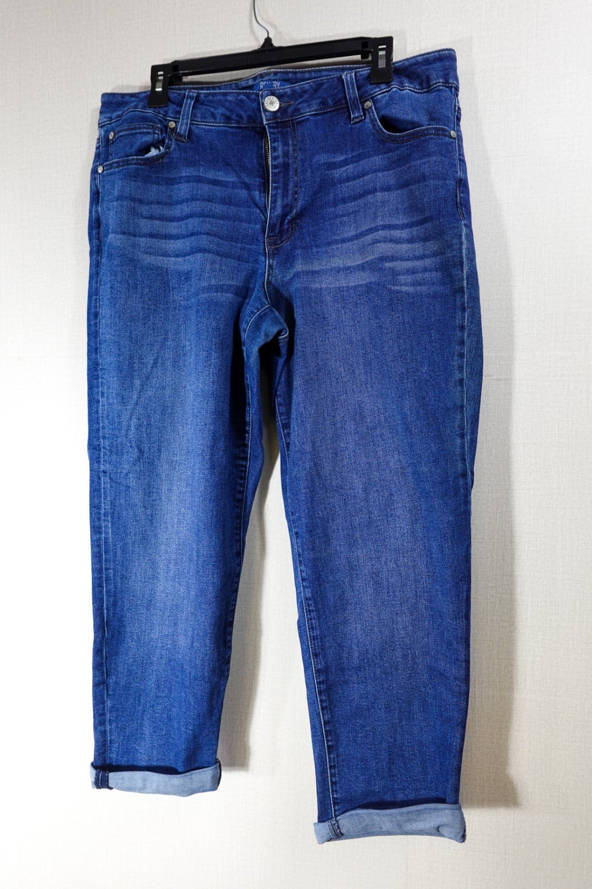 Revery, JEANS mid-rise Girlfriend, 14W, Blue