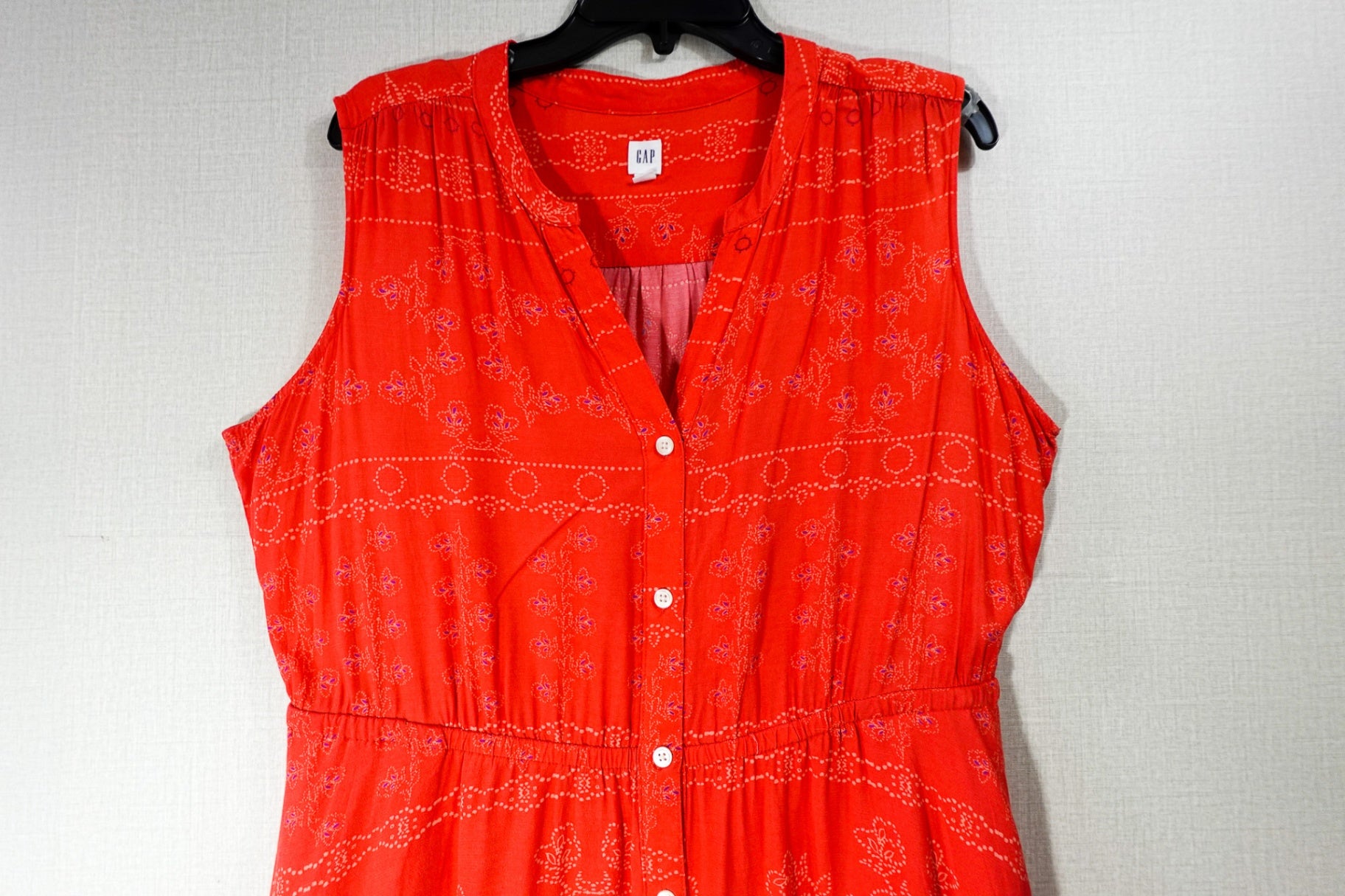 GAP, Sleeveless Dress, Large Red