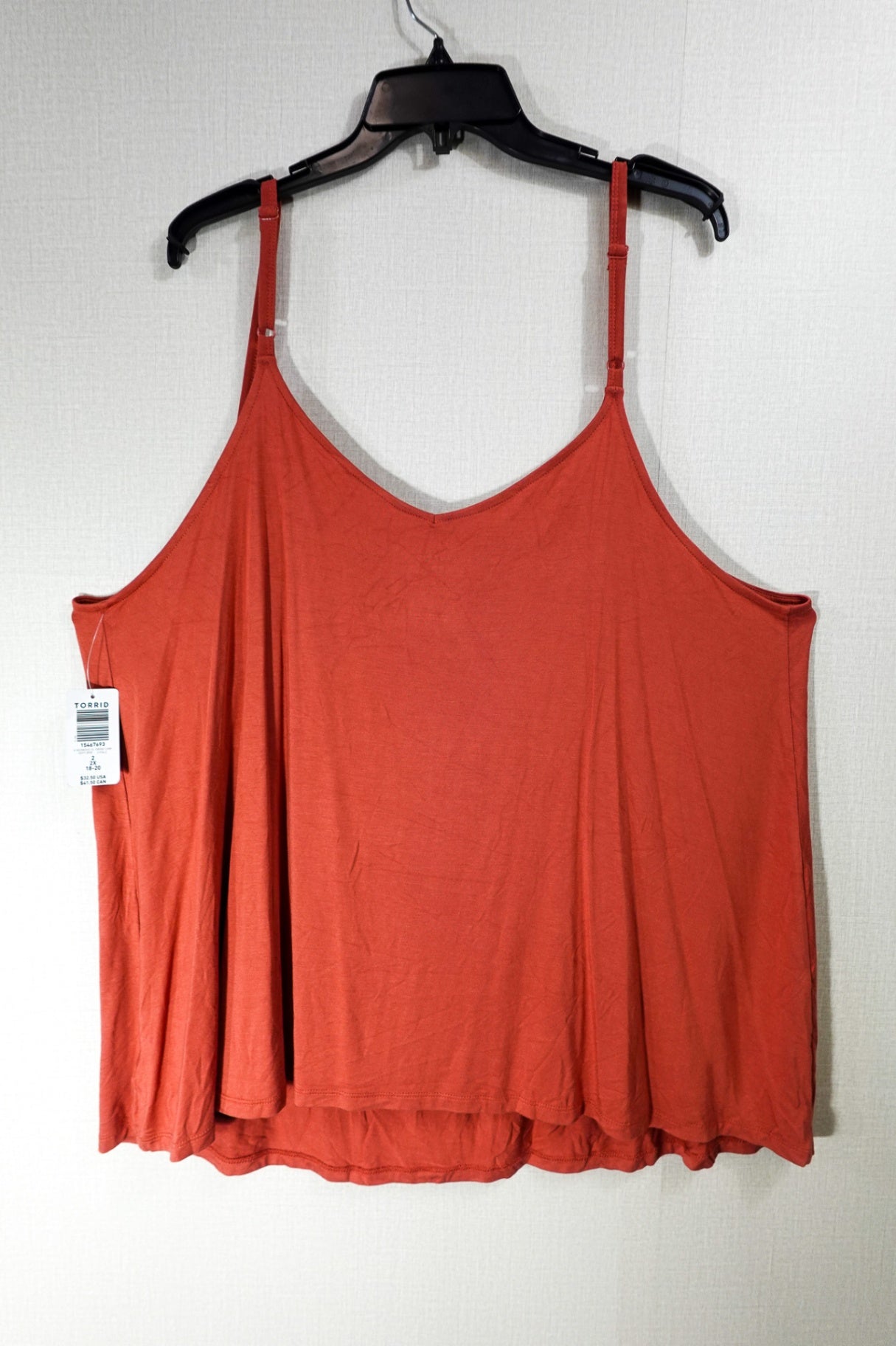 Torrid, New Tank Top, 18-20, Orange