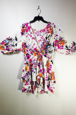 Umgee, Dress, IXL, White pink