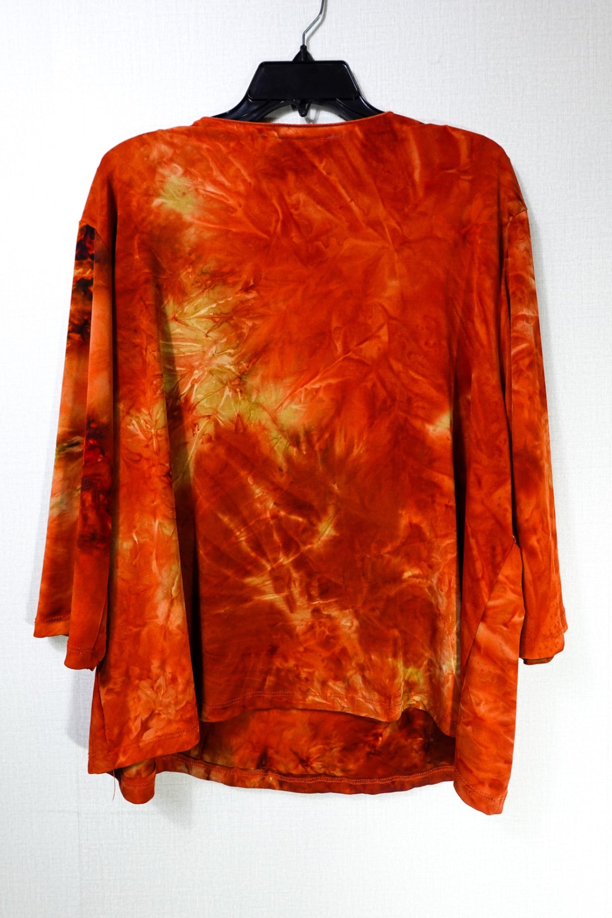 Only 9, 3/4 Sleeve Top, 3X, Orange