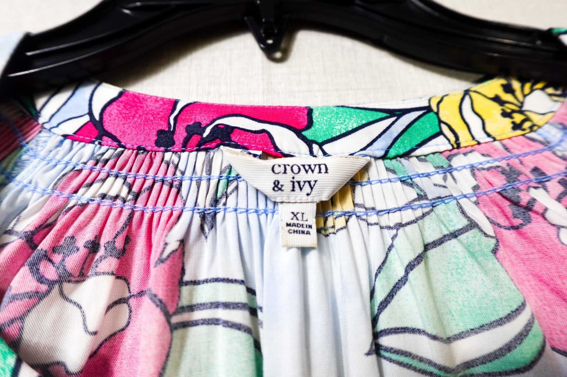 Crown & Ivy, Long Sleeves Top, XL, White
