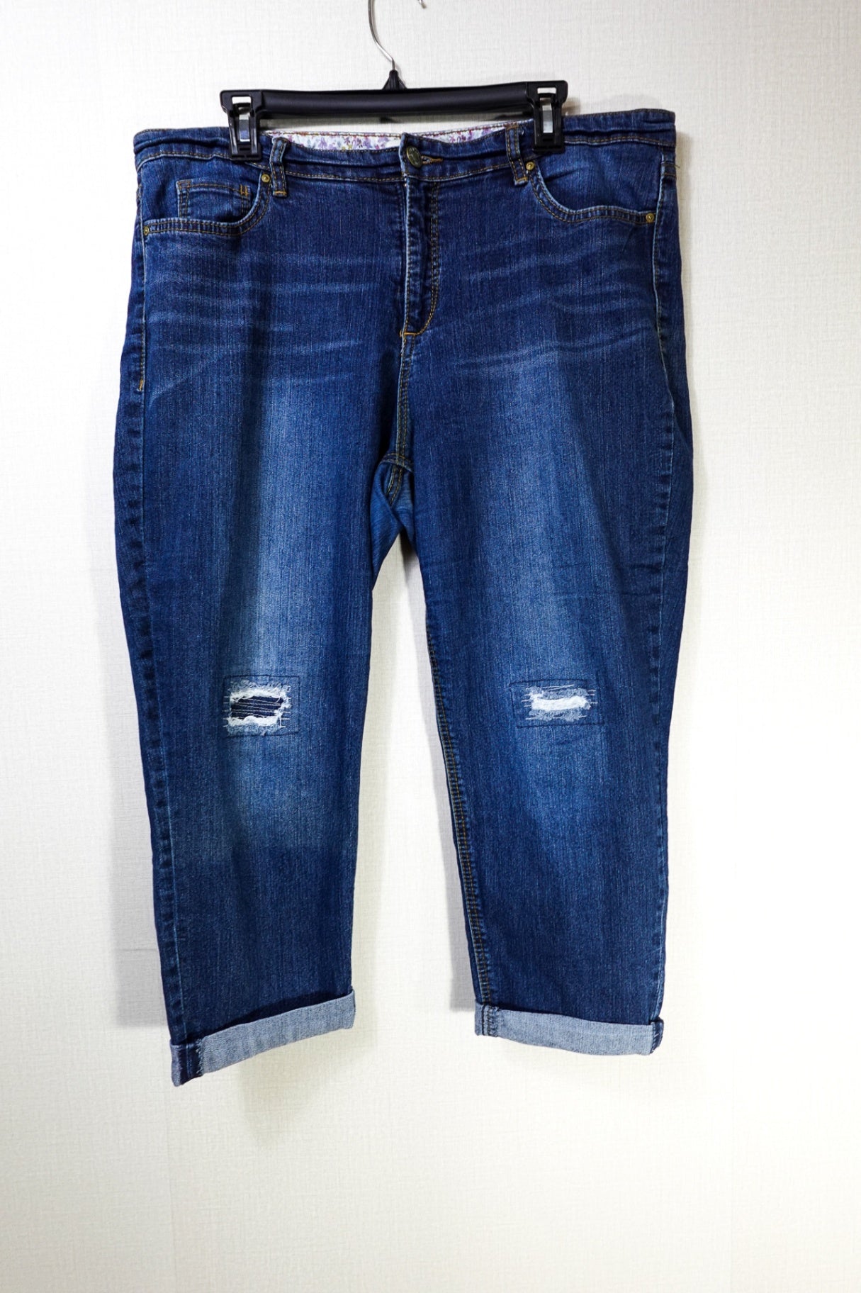 Revery, JEANS mid-rise Girlfriend, 14W, Blue