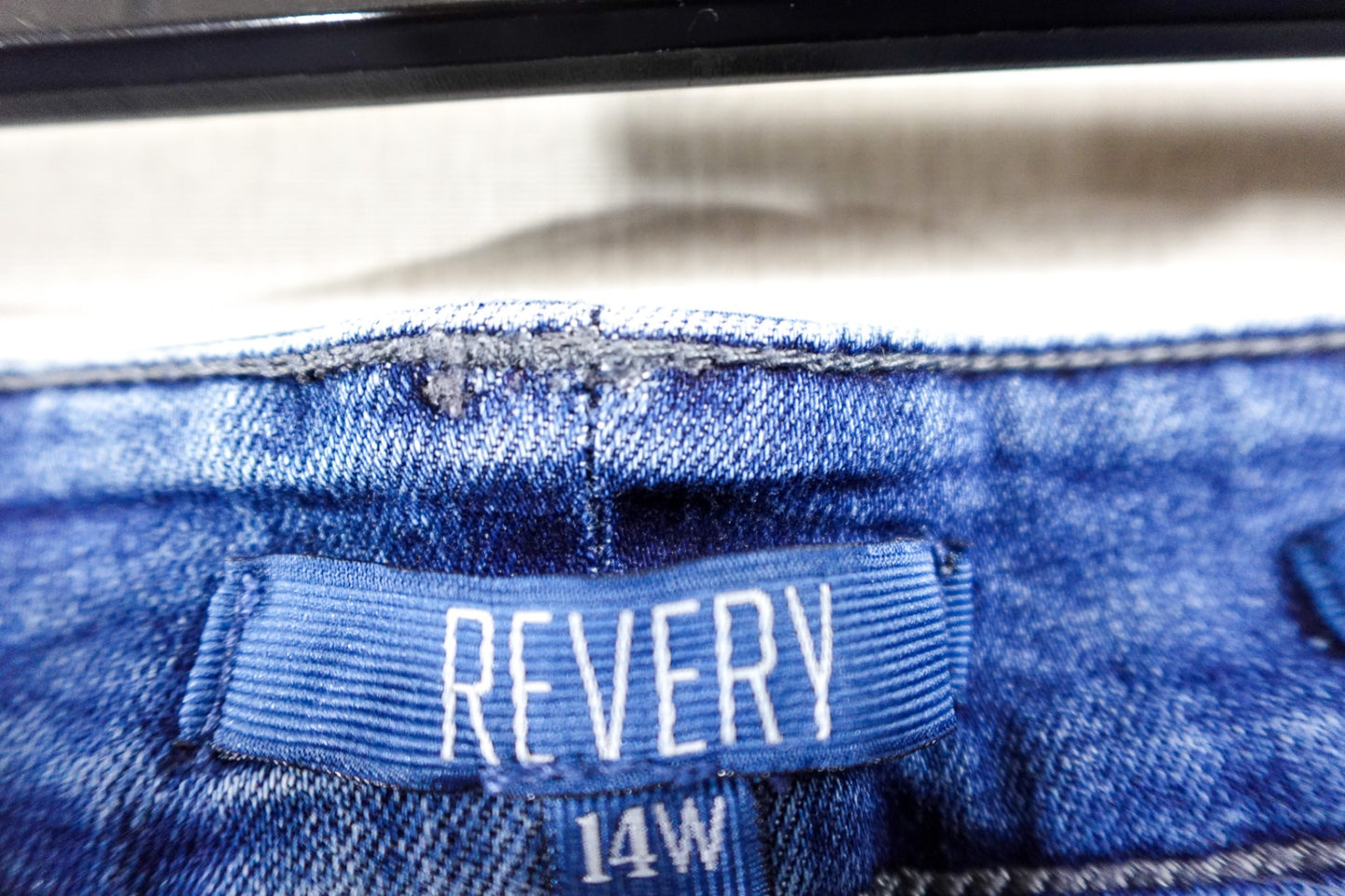 Revery, JEANS mid-rise Girlfriend, 14W, Blue