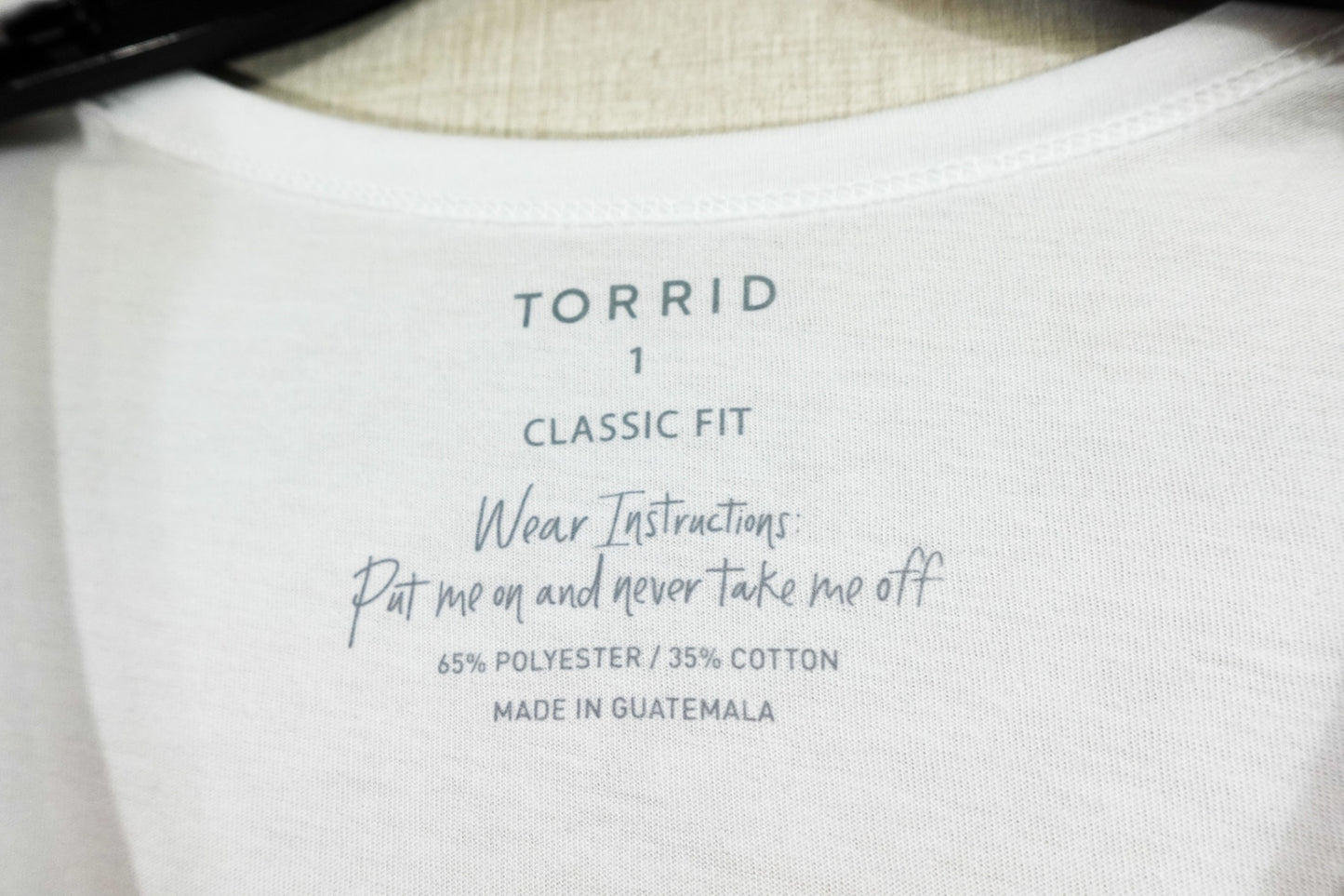Torrid, New t-shirt short sleeve, 14/16, White