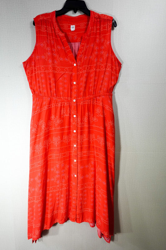 GAP, Sleeveless Dress, Large Red
