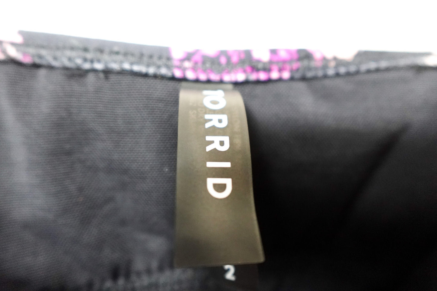 Torrid, Bikini Swim Top, 18/20, Black floral