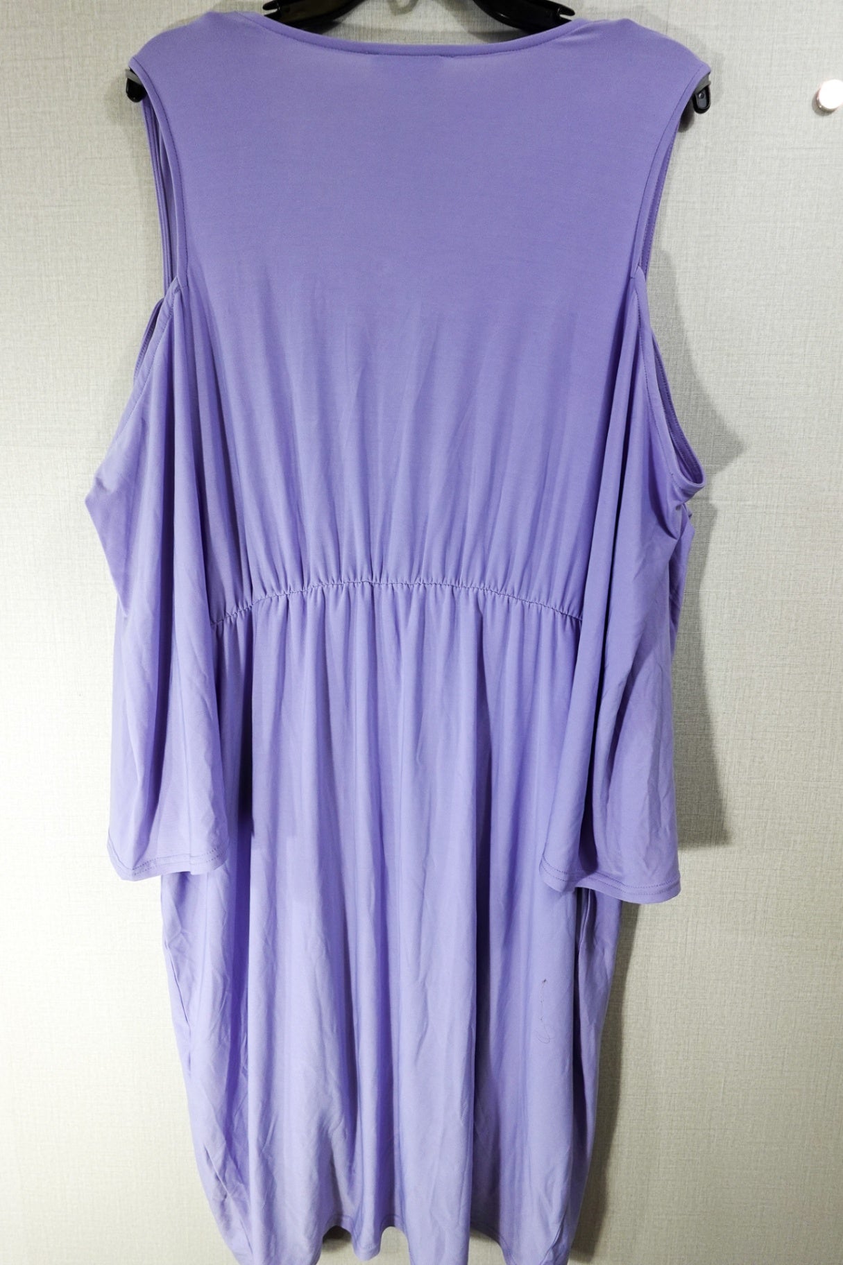 Venus, Cold Shoulder Dress, 2X, Lavender