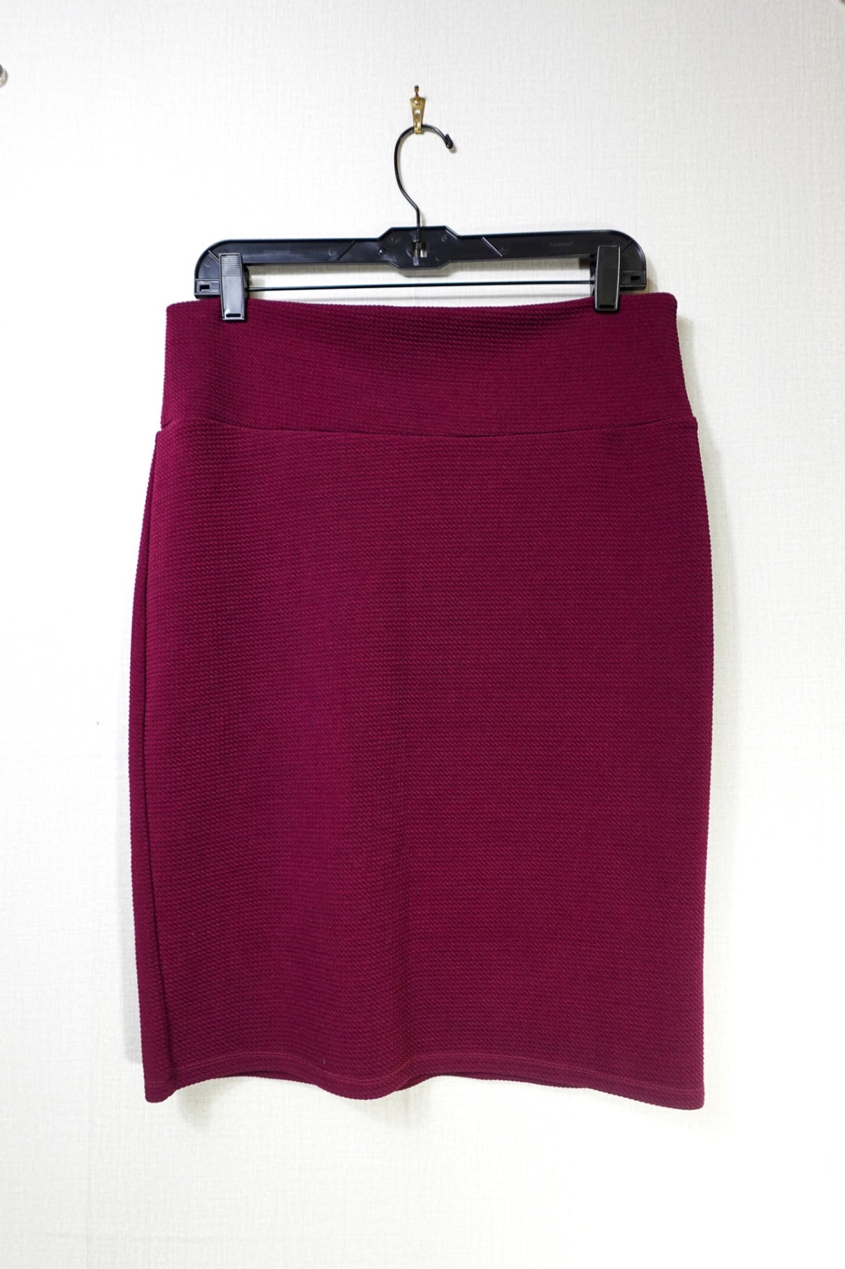 LuLaRoe, Pencil Skirt, Large Burgundy