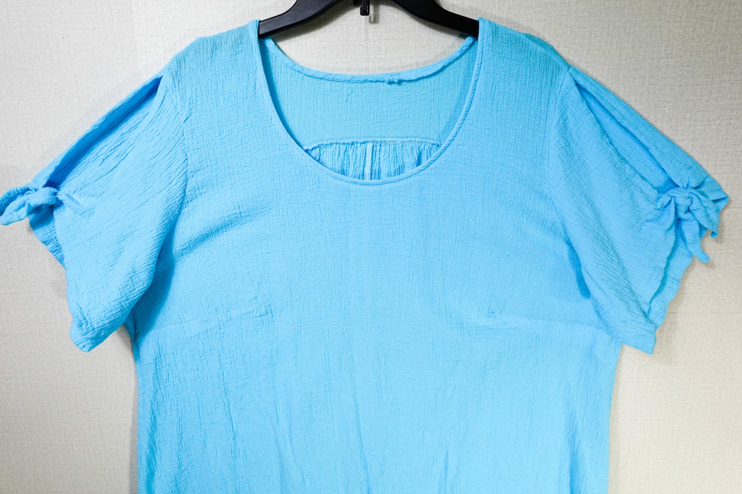 Handmade, Handmade Short Sleeve Top, XL Blue