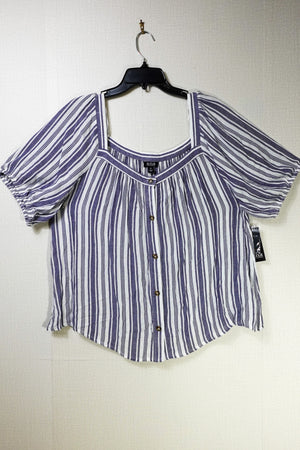 a.n.a, Short Sleeved Top, XL, Grey
