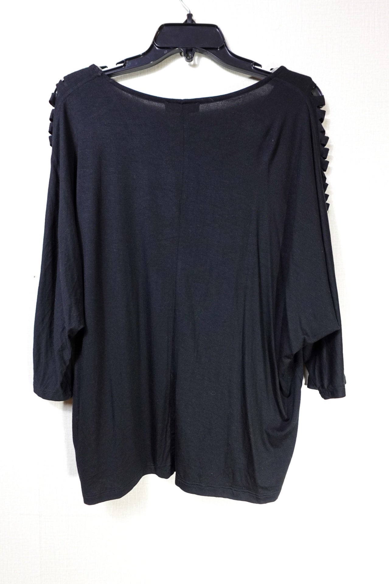 Lane Bryant, NEW 3/4 Sleeve Batwing Top, 14/16, Black
