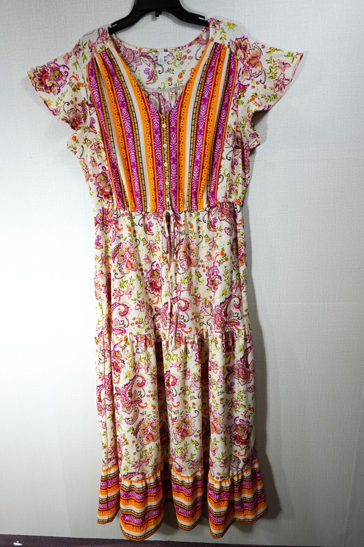 Cato, Dress W/ Pockets, XL, Cream