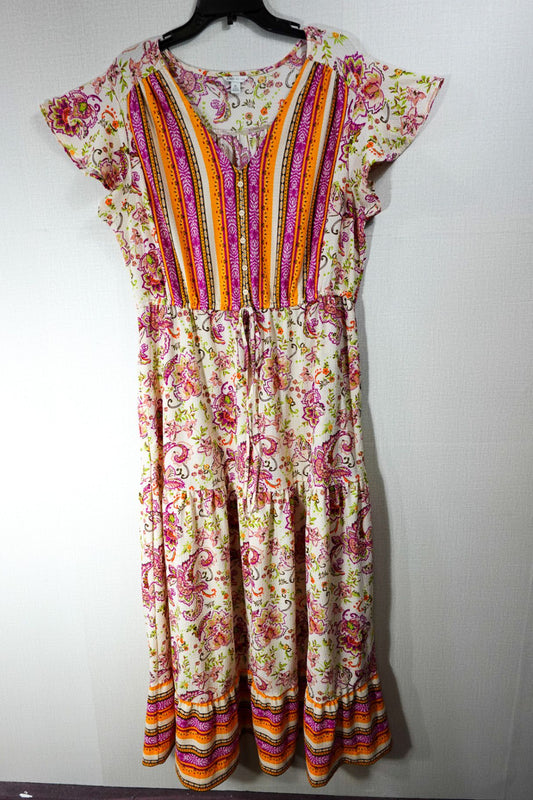 Cato, Dress W/ Pockets, XL, Cream