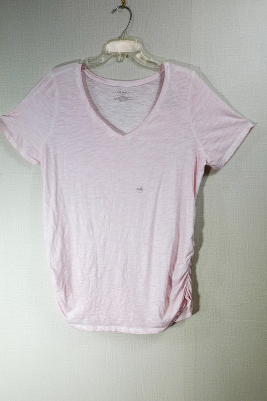 Lane Bryant, Short Sleeved Top, 14/16, Pink