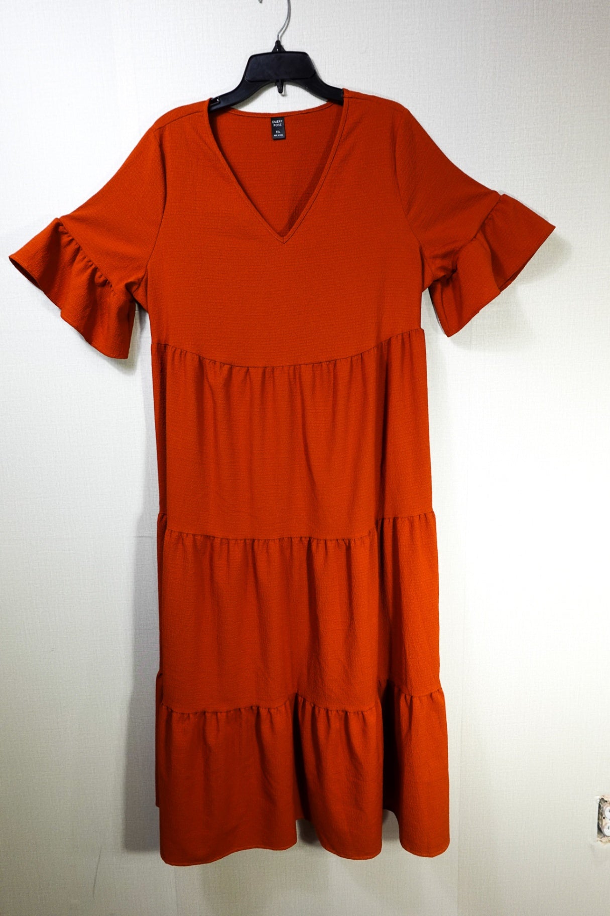 Emery Rose, Dress, 1XL, Orange