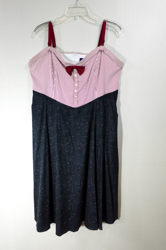 BBC For Torrid (Doctor Who), Dress W/ Pockets, 16, Dark Grey, Red, White